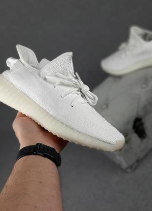 Мужские кроссовки adidas yeezy boost 350 белые / чоловічі кросівки білі6 фото