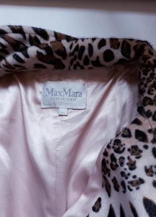 Леопардовое пальто люкс бренд max mara оригинал4 фото