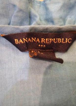 Стильная хлопковая блуза banana republic. размер s.4 фото