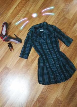 Сукня сорочка в клітинку