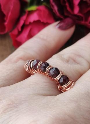 Кольцо кольцо из натуральных камней4 фото