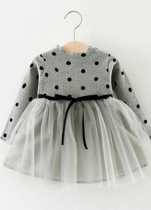 Стильна сукня в горошок 75-80, 80-85р.1 фото