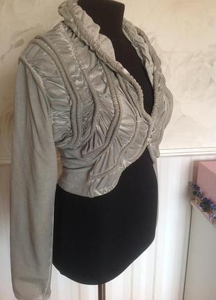 Оригінальний натуральний кардиган-болеро, розмір l, наш 50-52-54.