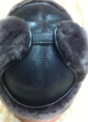 Чоловіча вушка з натуральної шкіри з овчини довге вухо  58-598 фото