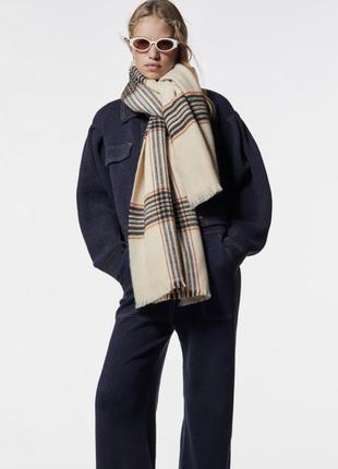 Шарф в клітинку zara