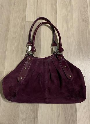 Замшева сумочка