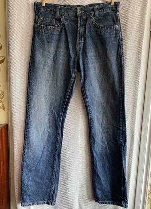 100% коттон мужские синие брендовые джинсы camargue  w32 l33 высокая посадка9 фото