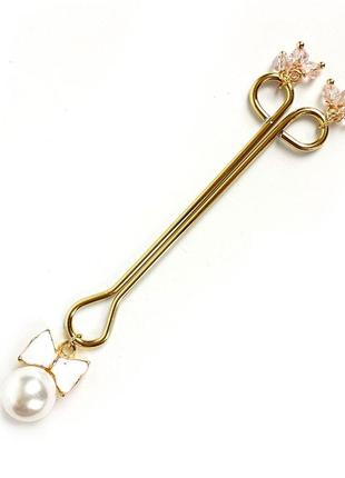 Зажим для клитора art of sex - clit clamp bow pearl