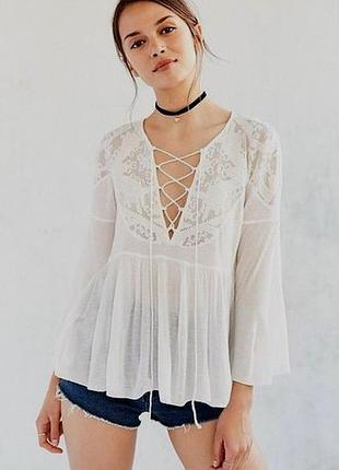 Блуза boho белая 2