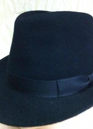 Фетровая мужская шляпа поля 5.8 см цвет серый 56-57 58-596 фото