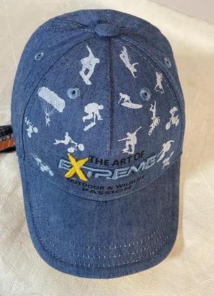 Бейсболка для мальчика коттон цвет синий 48-50 51-52