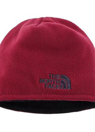 Шапка the north face флісова бордова