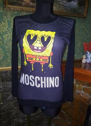 Свитшот мелкая вязка 44-46 турция moschino
