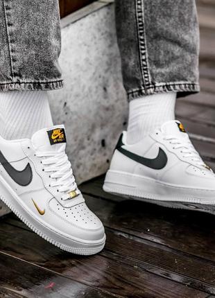 🌿🍁nike air force 1 essential white🍁🌿белые кроссовки найк форс весна-осень, жіночі білі кросівки найк4 фото