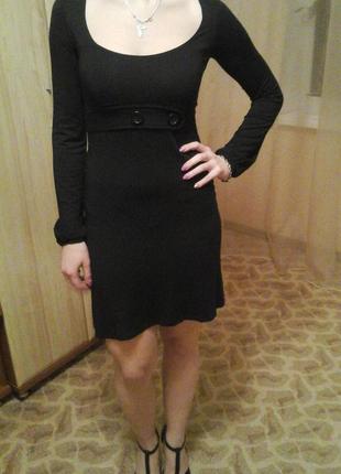 Черное платье stradivarius