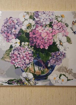 🦋картина букет гортензії