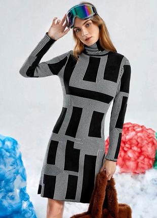 Shein .платье с высоким горлом