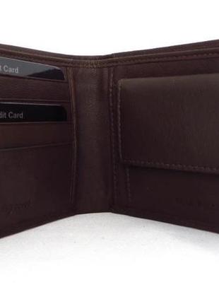 Чоловічий шкіряний гаманець (італія) чорний4 фото