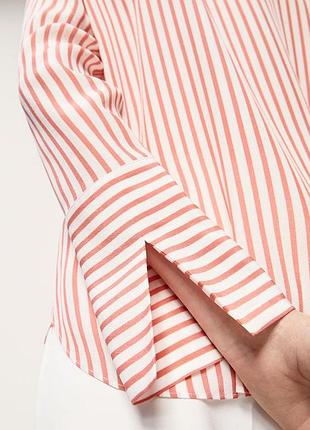 Шикарная шелковая блузка в полоску от massimo dutti ❤
