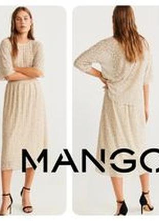 Классная юбка миди от mango,p. l2 фото