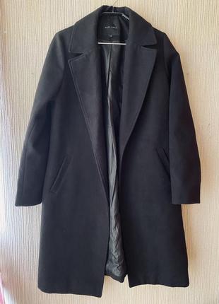 Пальто чёрное шерстяное пальто4 фото