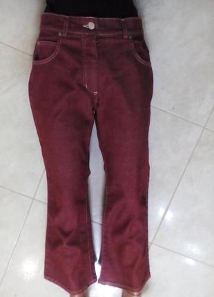 Красные джинсы капри от george  14  размер1 фото