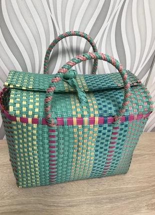 Zara плетёная сумка корзинка