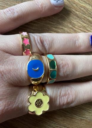 Стильный набор колец в стиле zara