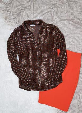 Блузка в різнокольоровий горошок горох1 фото