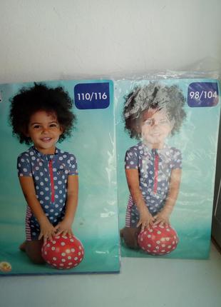 Плавательный костюм на девочку 74-80, 86-92 см германия, защита от солнца
