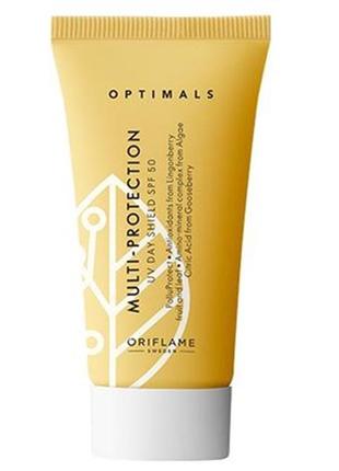 Мультифункціональний захисний крем для обличчя optimals c spf 50