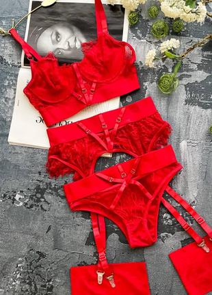 Жіночий шикарний комплект нижньої білизни. зваблива білизна, елегантний комплект білизни