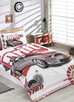 Комплект постільної hobby poplin drift червоний 160*220/1*50*70