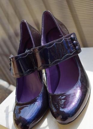 Кожаные туфли bertie англия р.38 25 см made in brazil как новые2 фото