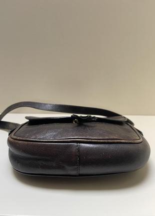 Кожаная сумка старинная винтажная мини  бренд etienne aigner mini bag vintage5 фото