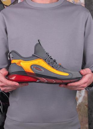 Сірі чоловічі кросівки літні текстильні