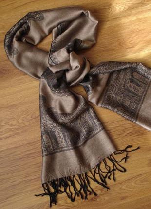 Pashmina, розкішний шарф, шовк+кашемір