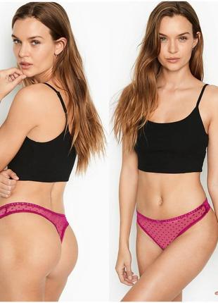 Трусики victoria’s secret оригинал яркие стринги виктория сикрет2 фото