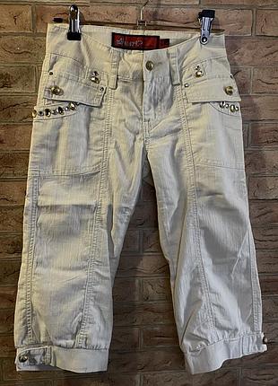 Бежевые бриджи