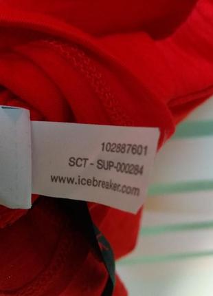 Красное поло из 100% шерсти мериноса от icebreaker merino8 фото