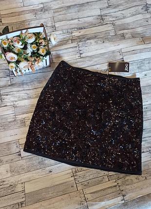 Юбка нарядная с пайетками