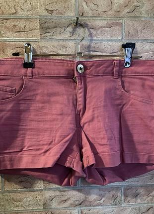 Рожеві джинсові шорти