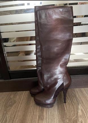 Шикарные сапоги braska кожа