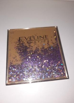 Красивая палетка теней eveline sparkle на 9 цветов