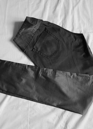 Котонові легкі брюки с атласним блиском4 фото