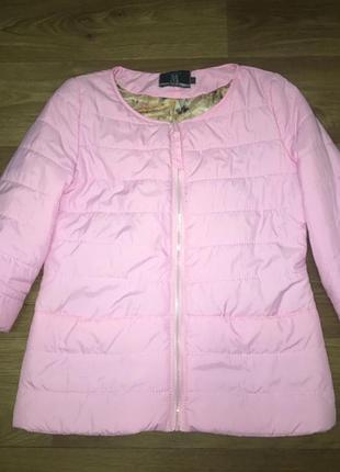 Курточка стьобаний рожева