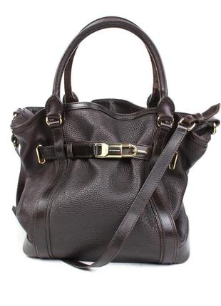 Оригінальна шкіряна сумка burberry