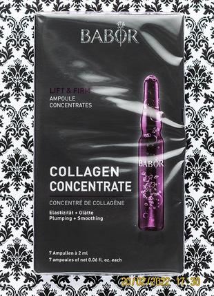 Омолаживающая сыворотка с коллагеном ампулы babor collagen concentrate концентрат 7 шт.1 фото