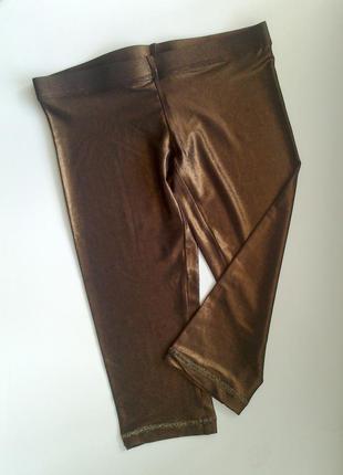34-36р. короткі блискучі лосини-легінси mariagrazia panizzi