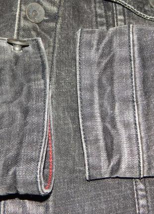 Джинсовая куртка с эффектом потертости levis: made & crafted (made in usa)8 фото